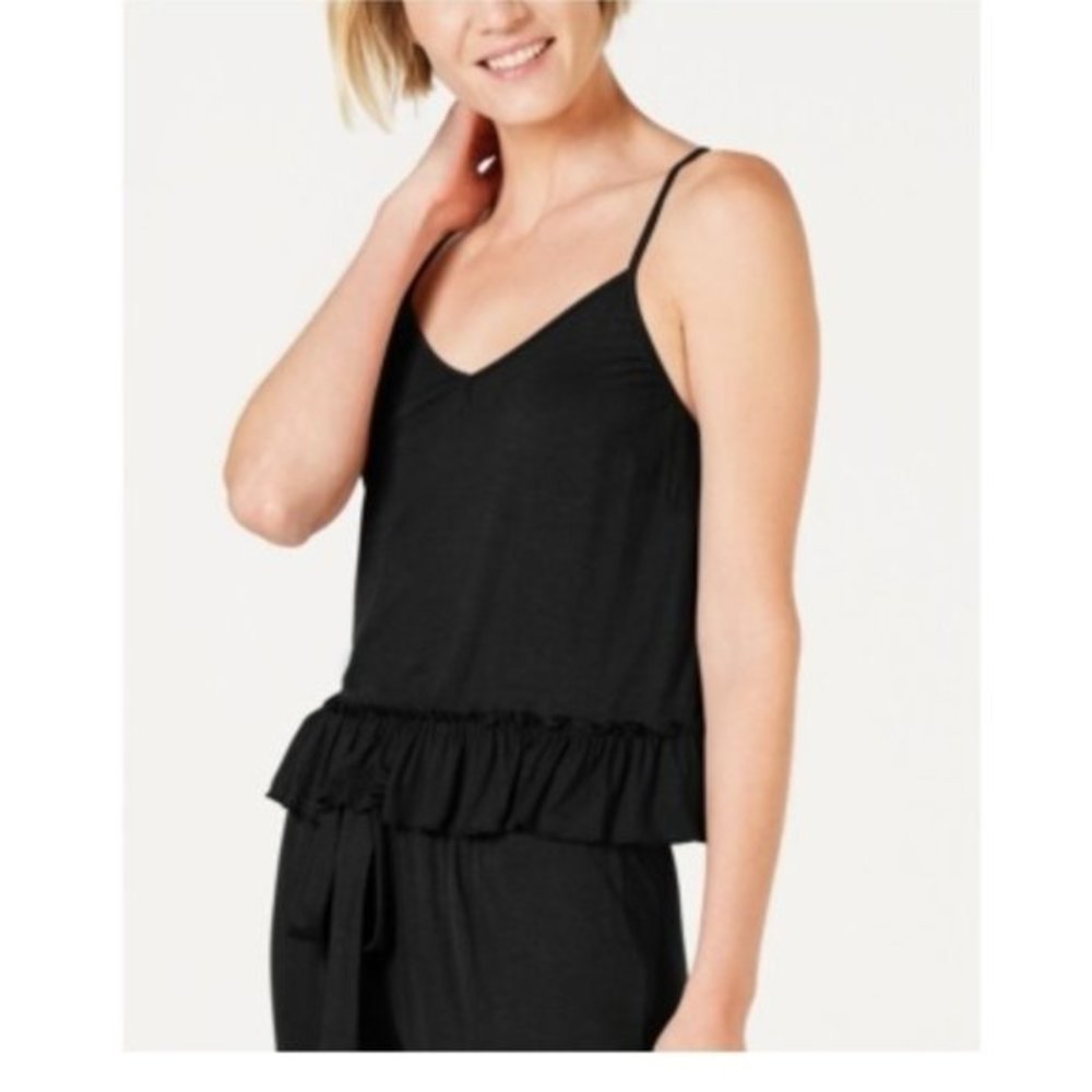 NWT! INC Comfy Sleepwear Sleep Tank-Black